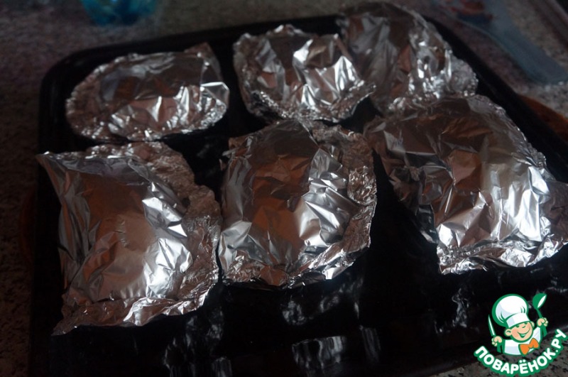 Палтус в фольге