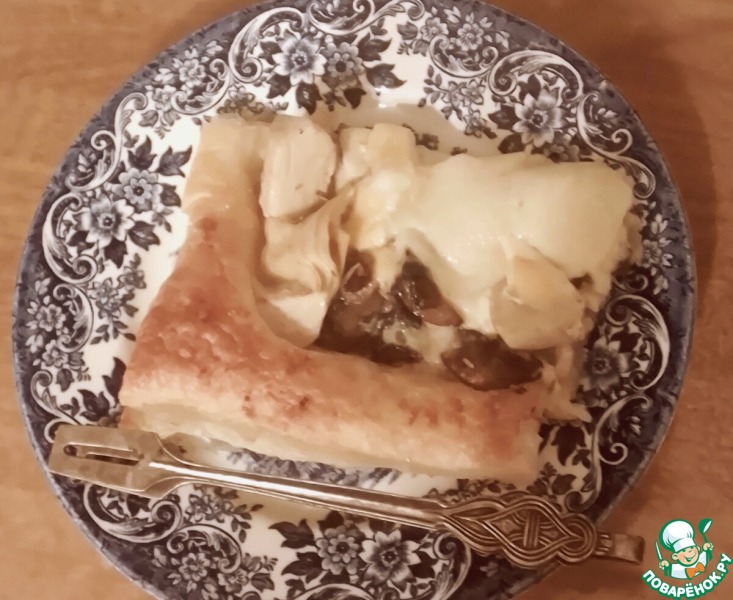 Пирог-киш с грибами и артишоками