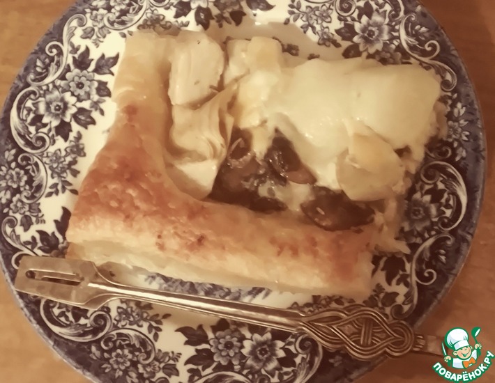 Пирог-киш с грибами и артишоками