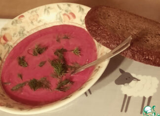 Свекольный борани с кокосовым молоком