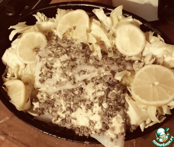 Треска в масле из каперсов, анчоусов