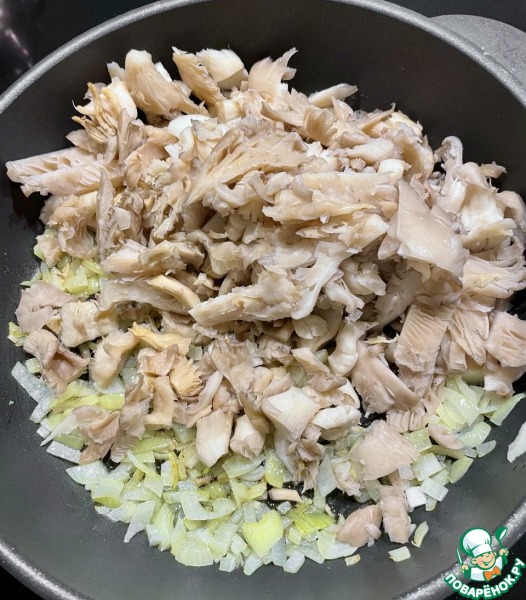 Вешенки и гречка