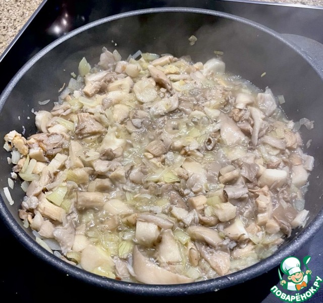 Вешенки и гречка