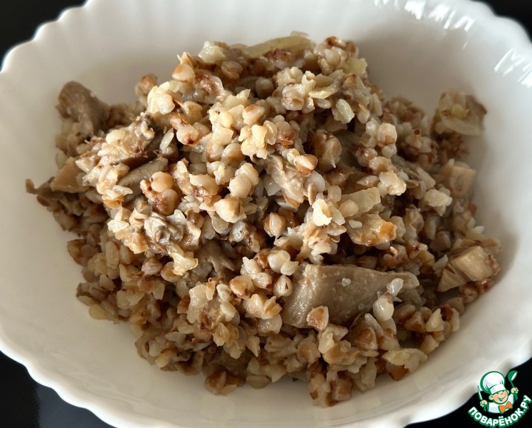 Вешенки и гречка