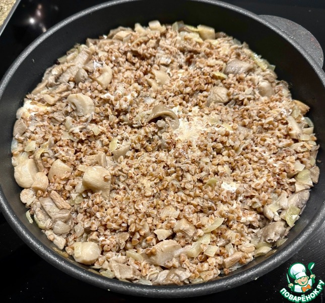 Вешенки и гречка