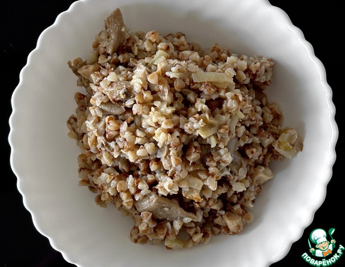 Вешенки и гречка