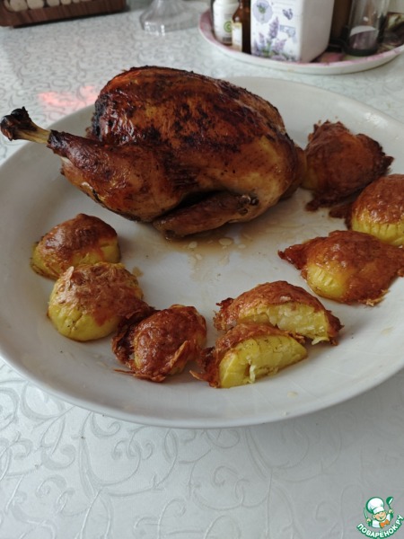 Картофель под сыром в духовке "Праздничный"