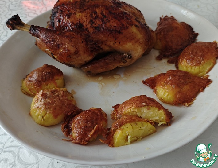 Картофель под сыром в духовке "Праздничный"