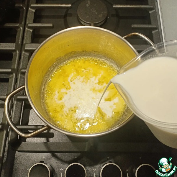 Лазанья с курицей и грибами