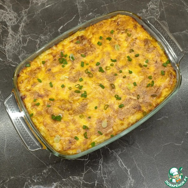 Лазанья с курицей и грибами