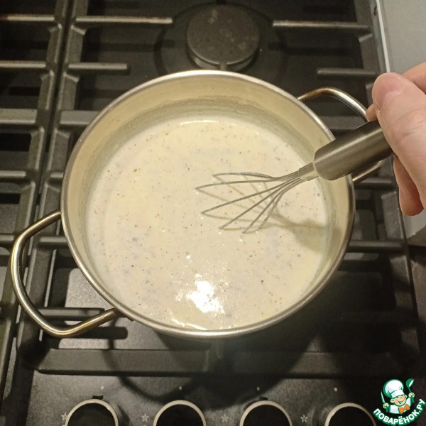 Лазанья с курицей и грибами