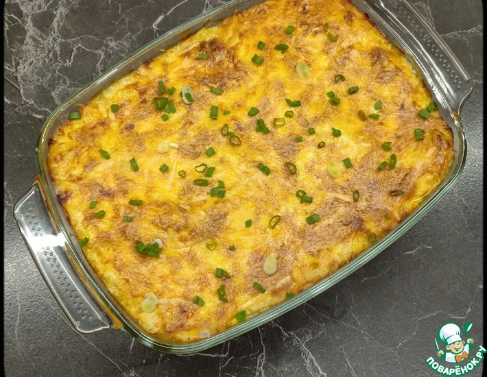 Лазанья с курицей и грибами