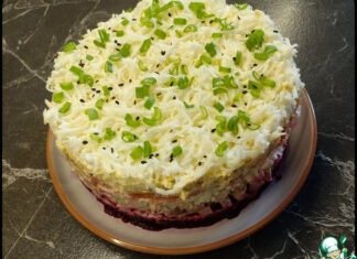 Салат «Грузди под сугробом»