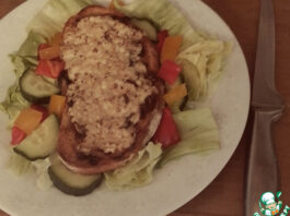 Валлийский рарэбит с луковым маринадом