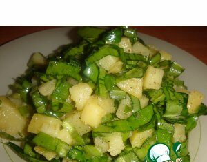 Весенний салат из черемши