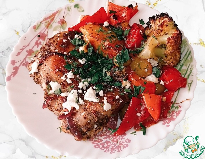 Курица с картошкой по-гречески