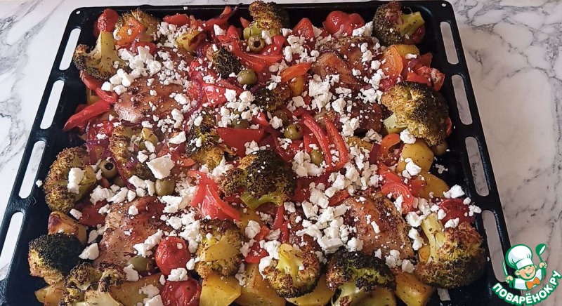 Курица с картошкой по-гречески