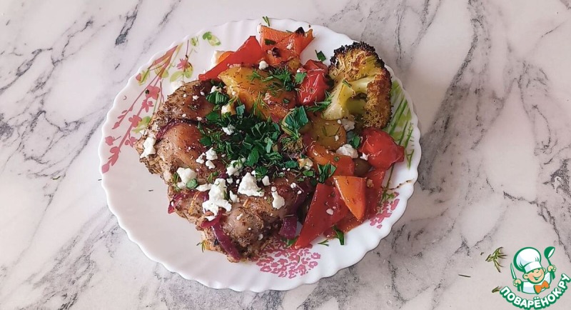 Курица с картошкой по-гречески