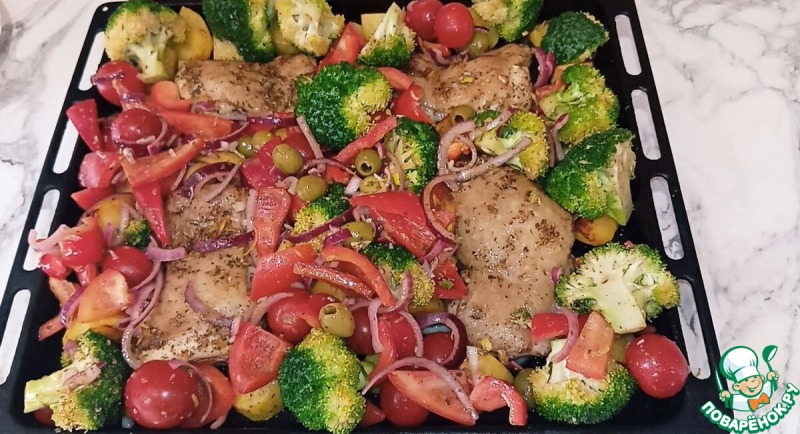 Курица с картошкой по-гречески