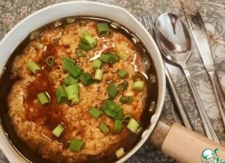 Омлет с крабом (по мотивам Теншинхан)