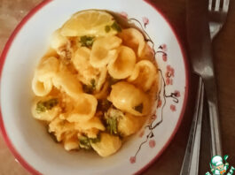 Острая паста с лаймом и крабом