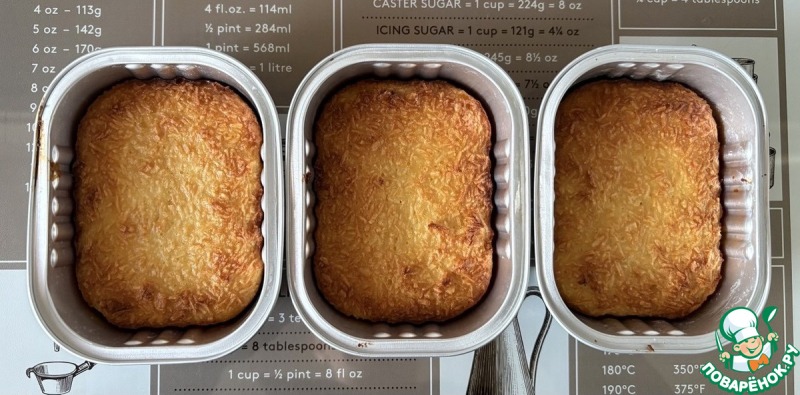 Пирожные "Кокосовые ломтики"