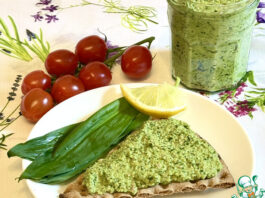 Соус из черемши и семян