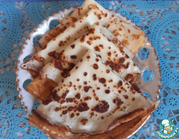 Творожные блинчики без муки