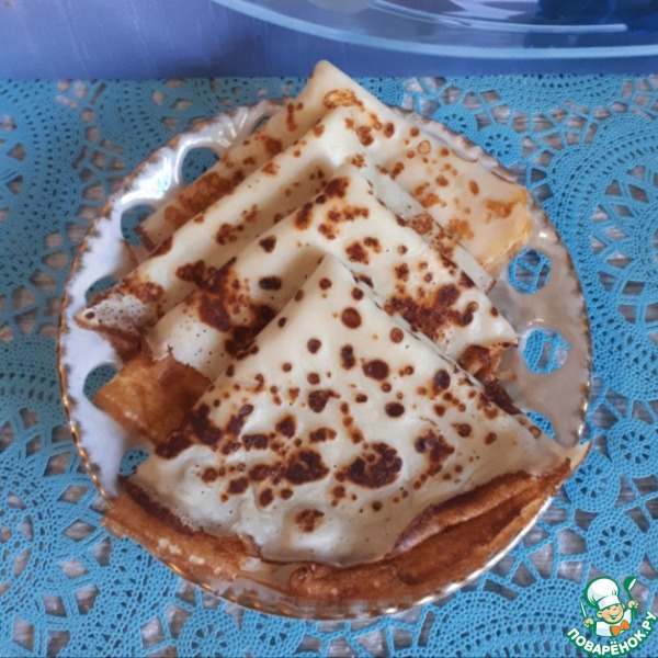 Творожные блинчики без муки