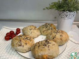 Закрытый бургер в лепешке роти