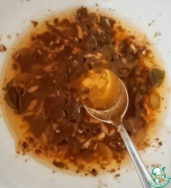 Морковь с харисой и лабне с манго
