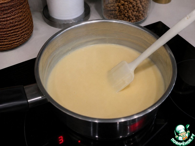Весенний белый холодный шоколад