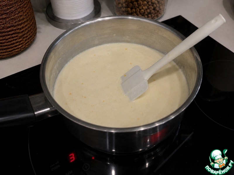Весенний белый холодный шоколад