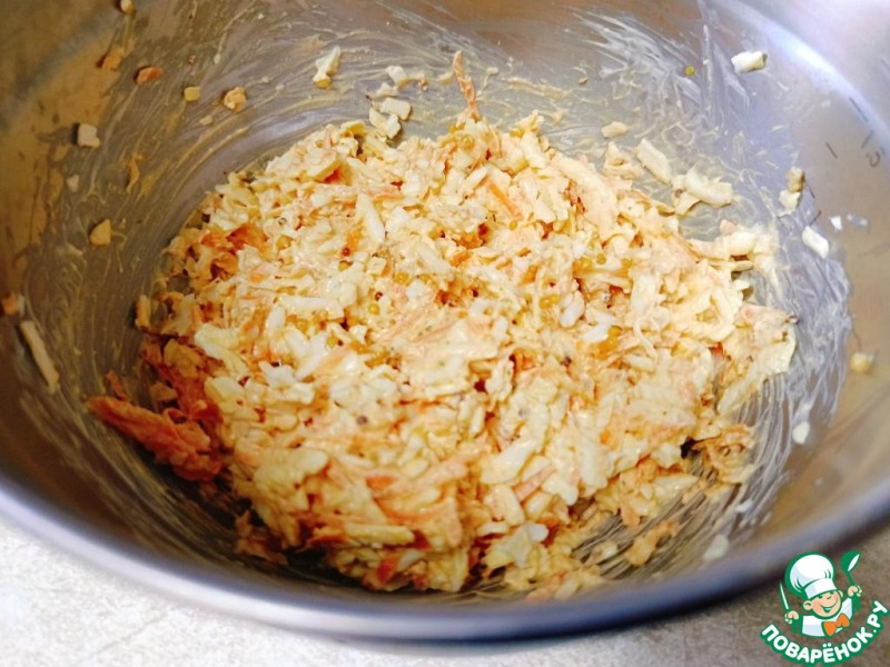 Еврейский салат с морковью и куркумой
