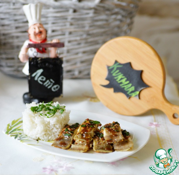 Камбала жареная по-корейски