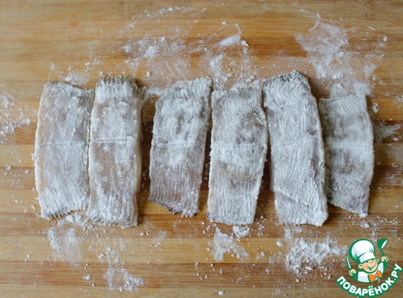 Камбала жареная по-корейски