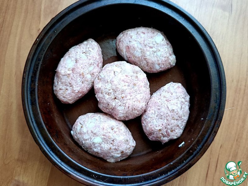 Мясные запечённые гречаники