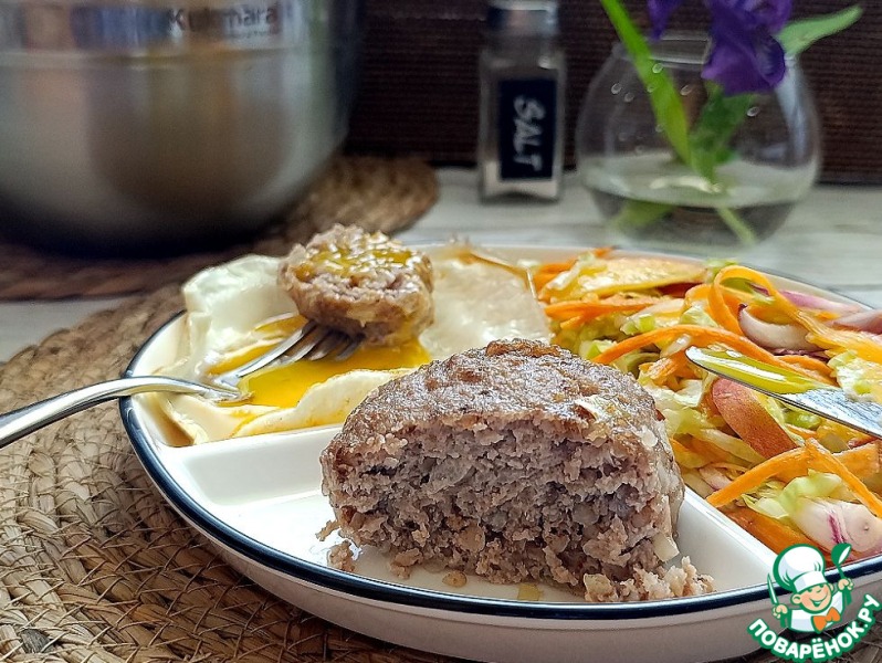 Мясные запечённые гречаники