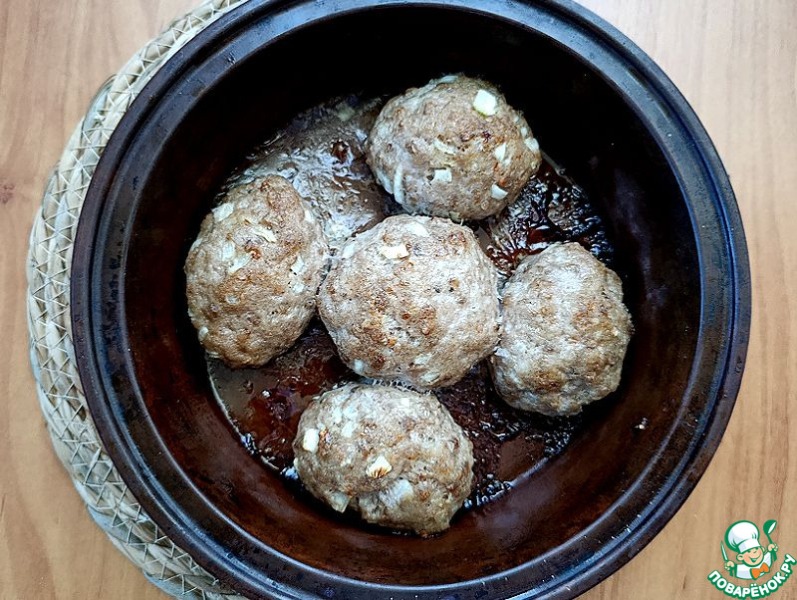 Мясные запечённые гречаники