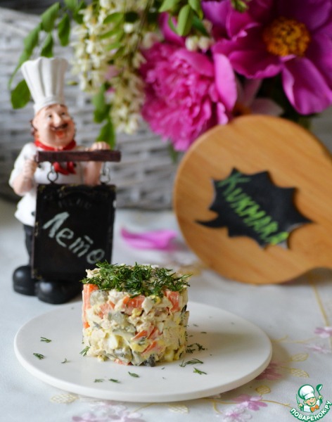 Шведский куриный салат