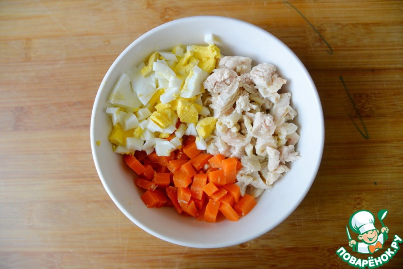 Шведский куриный салат