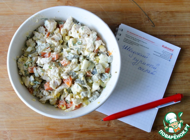 Шведский куриный салат