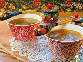 Суп с маринованными огурцами и перловкой