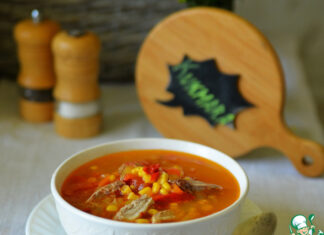 Айнтопф с уткой, перцем и кукурузой