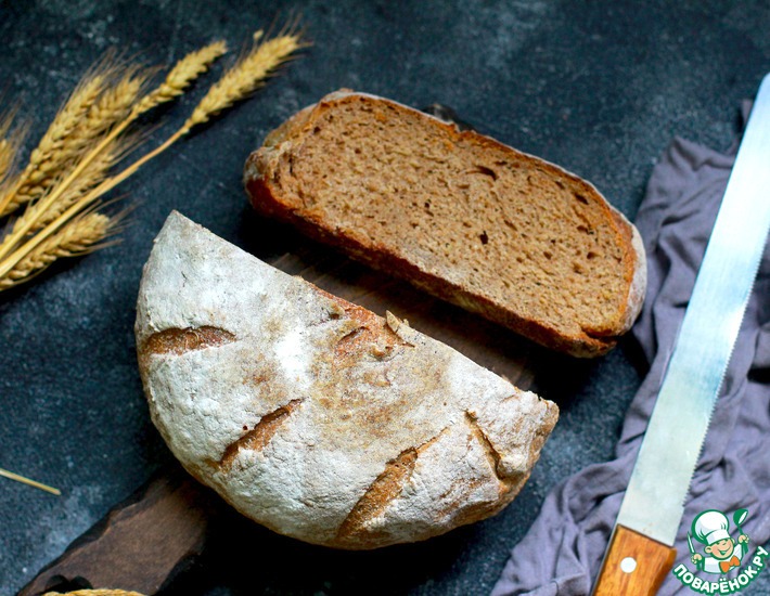 Цельнозерновой картофельный хлеб на ржаной закваске