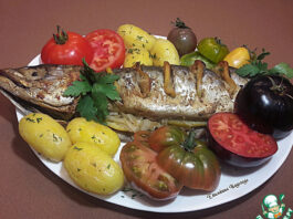Духовая скумбрия, запеченная в пакете
