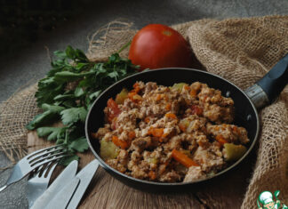 Фарш с овощами
