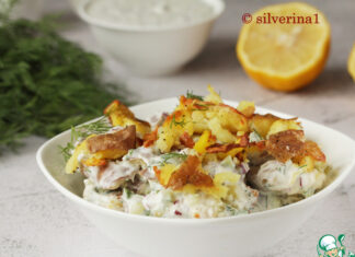 Хрустящий картофельный салат