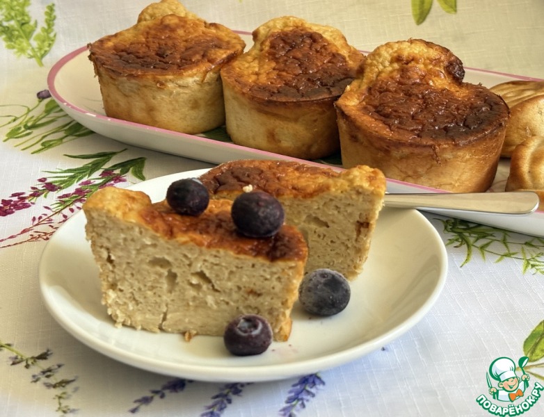 Кексики из банана и отрубей