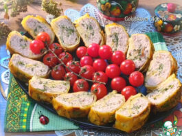 Котлетный фарш в картофельной чешуе